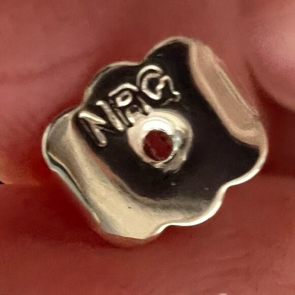 NEW Vintage 80s NRQ Lariat Silver and Gold Necklace Hoop Earrings Jewelry Set - Picture 9 of 15